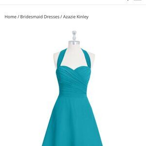 Turquoise Halter Dress
